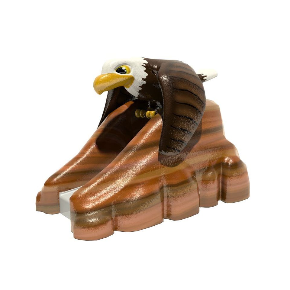 Bald Eagle aqua slide.