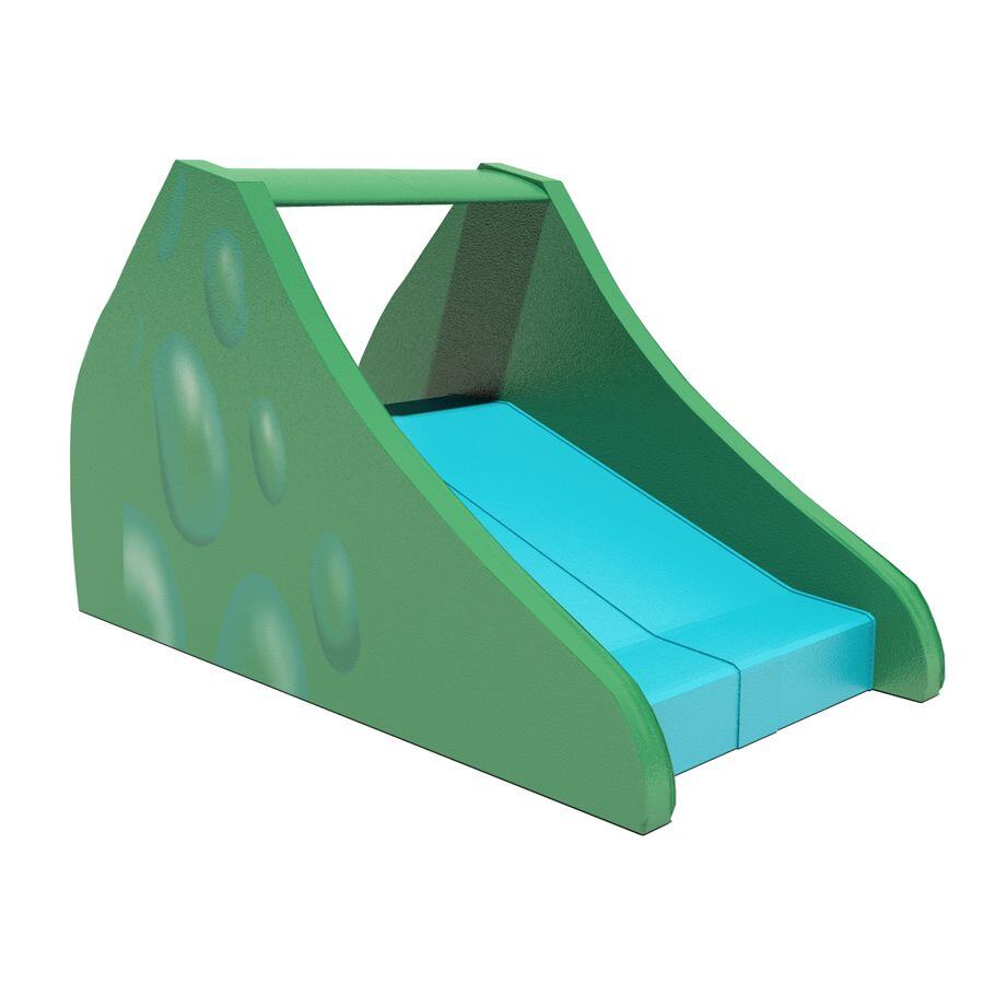 A simple water slide designed with two chutes