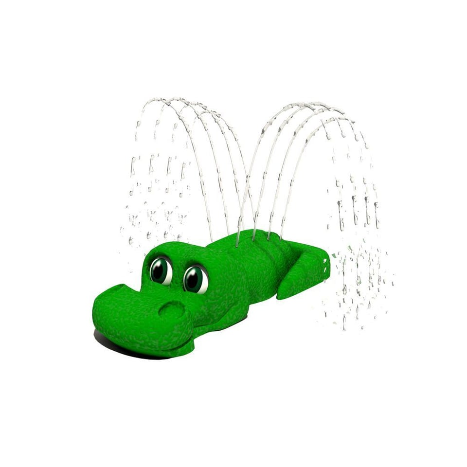 Gracie Gator Aqua Spout emits two rows of arching streams.