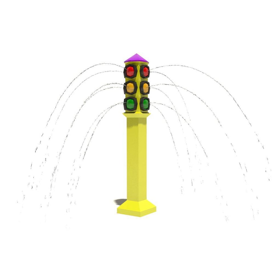 Stop-N-Go Aqua Sprayer emits a mix of gentle arching streams of water.