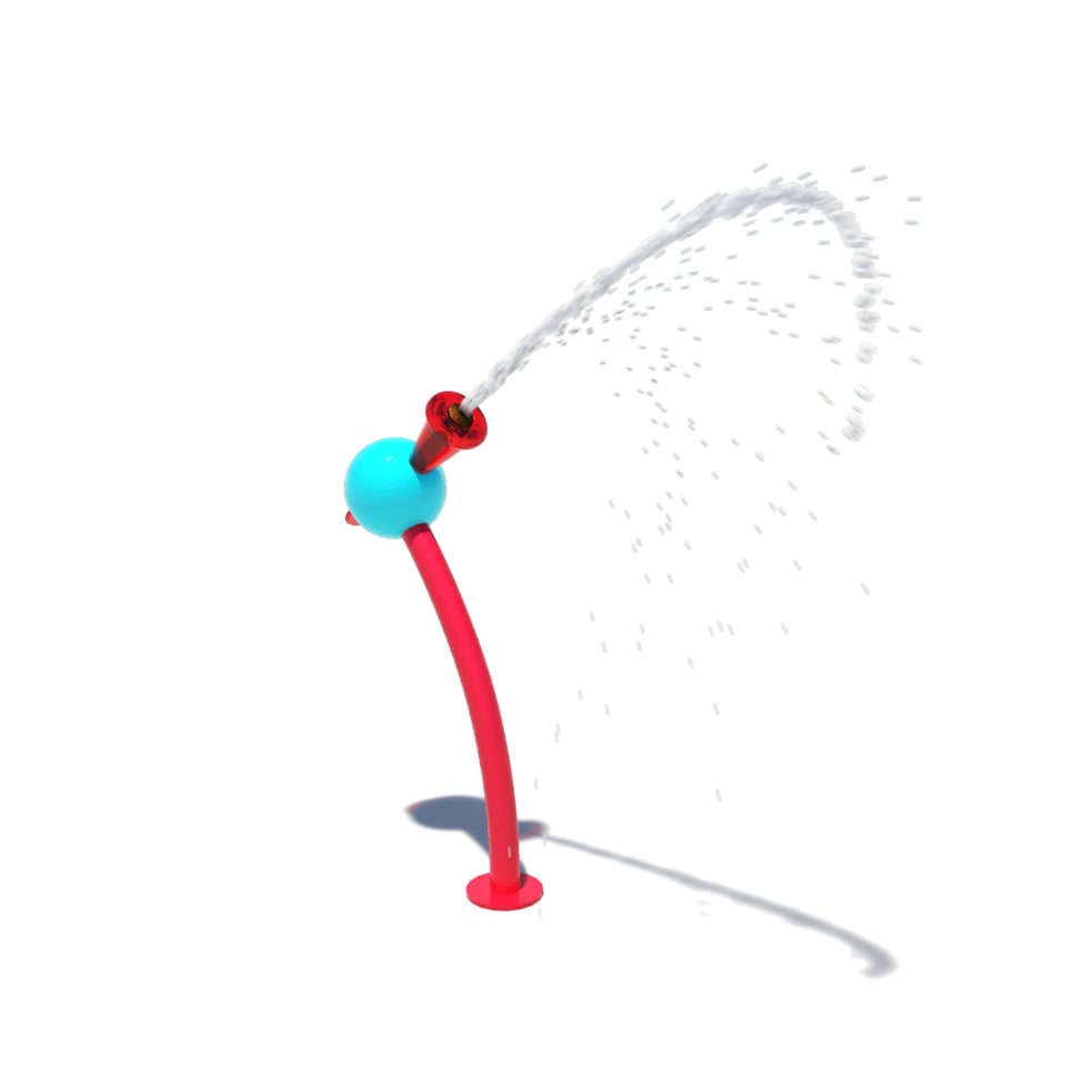 Snoot Shooter is for the 5-12 age range, spinning and emitting water with no pinch points. 