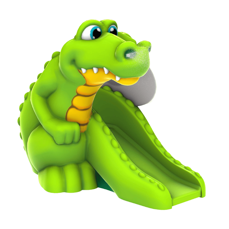 Gilbert Gator aqua slide with optional water effect.