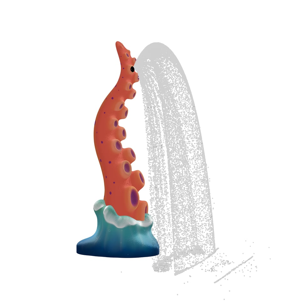 sea monster octopus arm shower sprayer