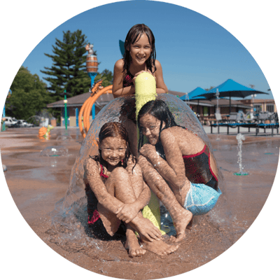 children playing in the park